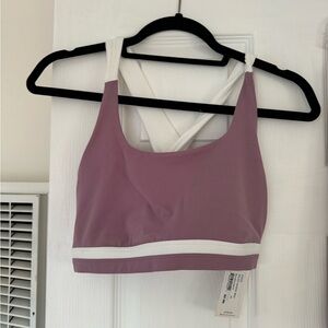SPLIT 59 miles rigor sport bra in blush nwt